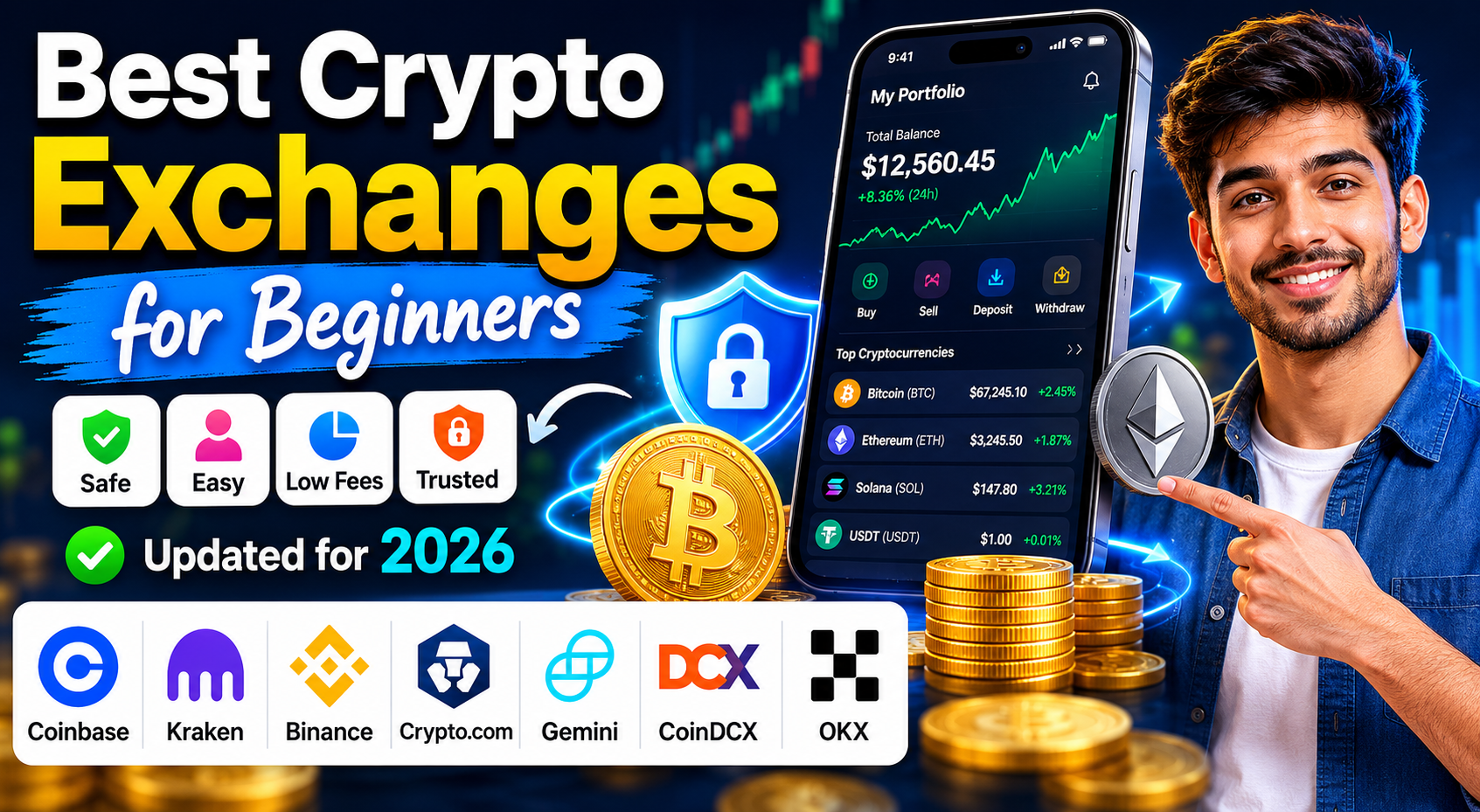 Best Crypto Exchanges for Beginners in 2026