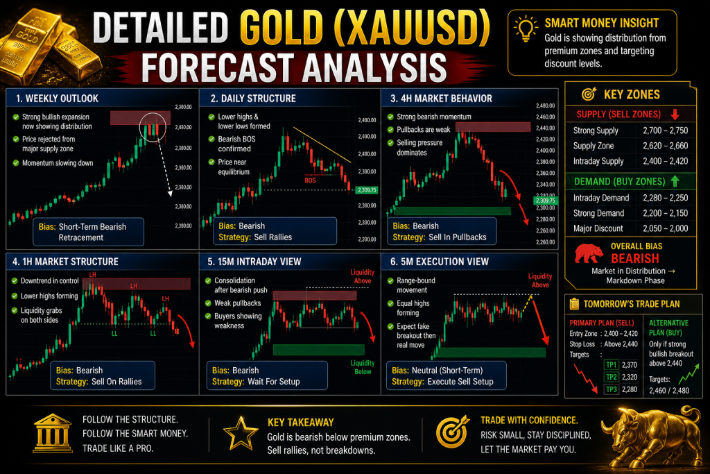 Gold (XAUUSD) Forecast liquidity trap smart money