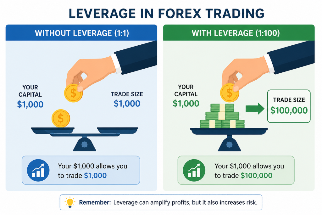 Forex leverage explained visually