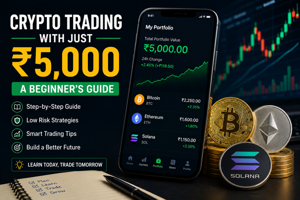 How to Start Crypto Trading with ₹5,000: A Beginner’s Step-by-Step Guide