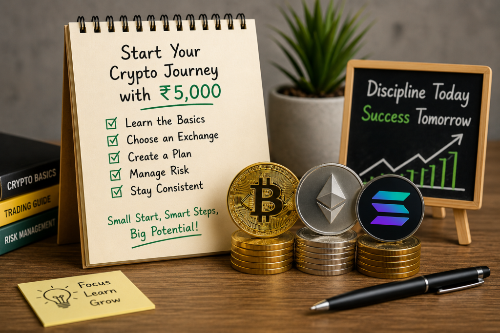 How to Start Crypto Trading with ₹5,000: A Beginner’s Step-by-Step Guide